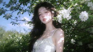纯欲清冷感纯白系少女