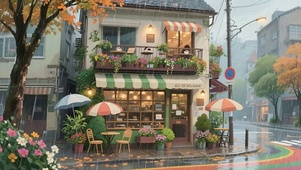 雨天街道
