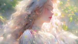 油画少女