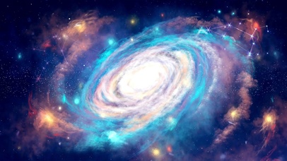 美丽的星空银河