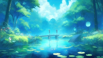 动漫场景清新壁纸