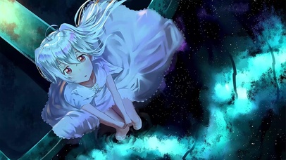 星空下的少女