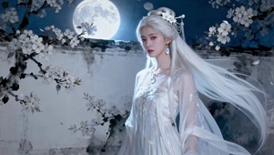 月下白发仙子