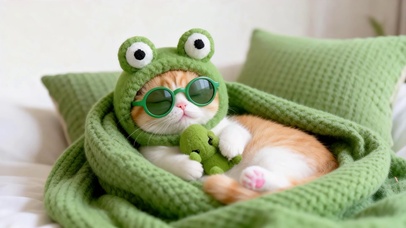 软乎乎的治愈小橘猫