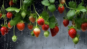 雨中草莓