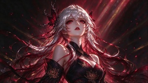 红衣少女战士