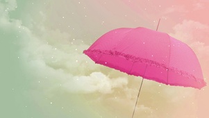 治愈系雨伞壁纸