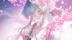 粉樱漫舞绯雪