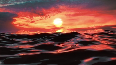 海面夕阳红