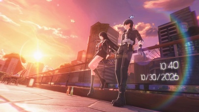 [4K]千咲&漂泊者天台夕阳