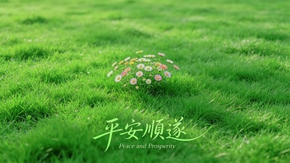 护眼草地小雏菊，平安顺遂