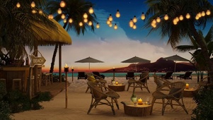 休闲海滩咖啡厅