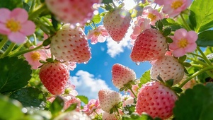 清新夏日满屏草莓