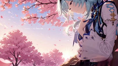 优菈｜樱花树下的贵族少女
