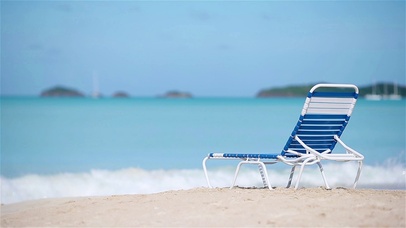 4K 高清 白色热带加勒比海滩