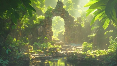 阳光热带雨林遗迹