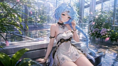 玻璃花房少女