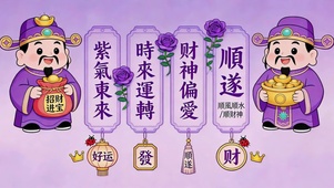 招财纳福紫气来