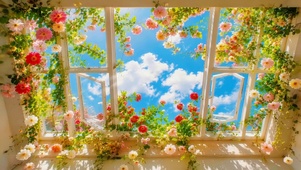 屋顶的鲜花