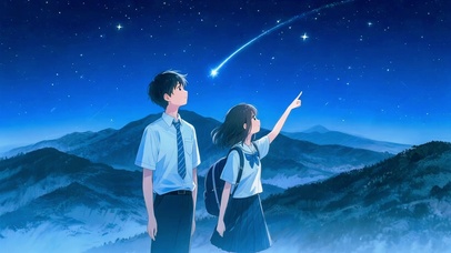 看！流星
