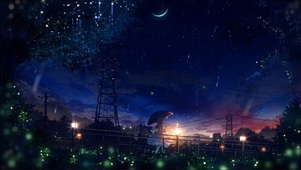 唯美星空雨夜