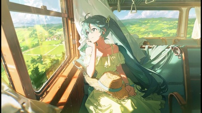 初音未来、夏日电车