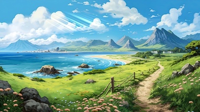 海边 护眼壁纸