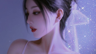 4k唯美清纯星空少女萝莉女神