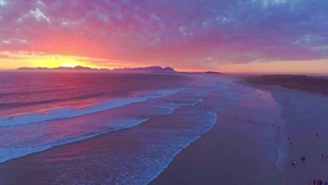 晚霞海滩
