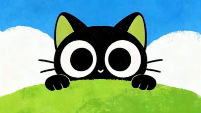 戴着蝴蝶结猫咪带鱼屏