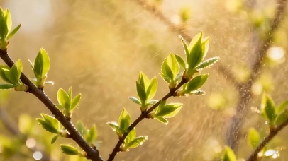 护眼树木带鱼屏