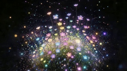 梦幻荧光鲜花