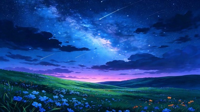 山野遇流星