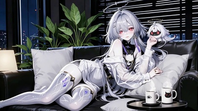 夜城银发少女.莫宁