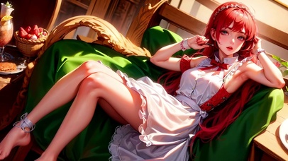 红发美少女