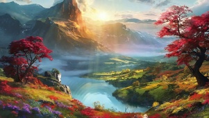 山间美景