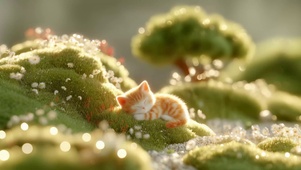 熟睡的小猫