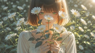 治愈小雏菊美女