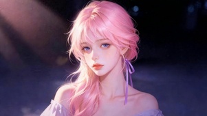 紫丝带月光少女
