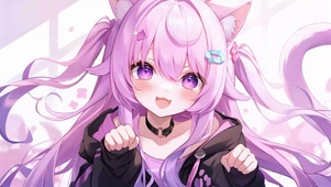 可爱卖萌少女