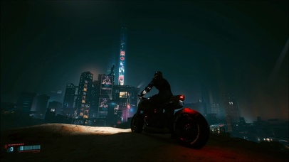 赛博朋克城市夜景