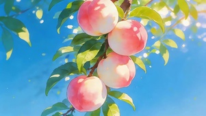 夏日小清新桃子
