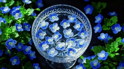 清新护眼治愈小蓝花