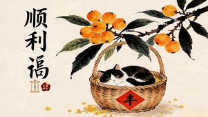 柿柿顺遂  枇杷纳福