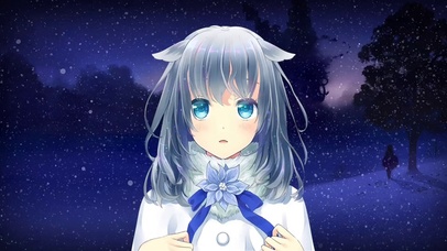 雪中的猫耳少女