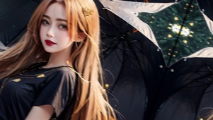 雨中女神
