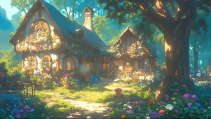 阳光森林静谧小屋