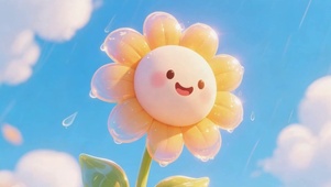 甜美向阳花开
