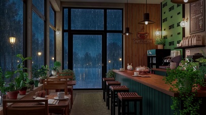 雨夜咖啡屋