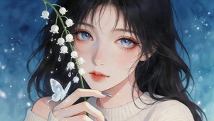 清纯治愈女孩